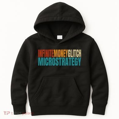 Infinite Money Glitch Microstrategy Bitcoin Kids Hoodie