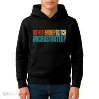 Infinite Money Glitch Microstrategy Bitcoin Kids Hoodie thumb 4
