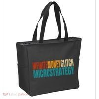Infinite Money Glitch Microstrategy Bitcoin Tote Bag thumb 2