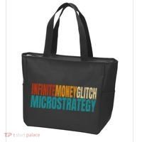 Infinite Money Glitch Microstrategy Bitcoin Tote Bag thumb 3