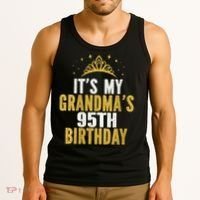 It'S My Grandma'S 95th Birthday 95 Years Old Tank Top thumb 3