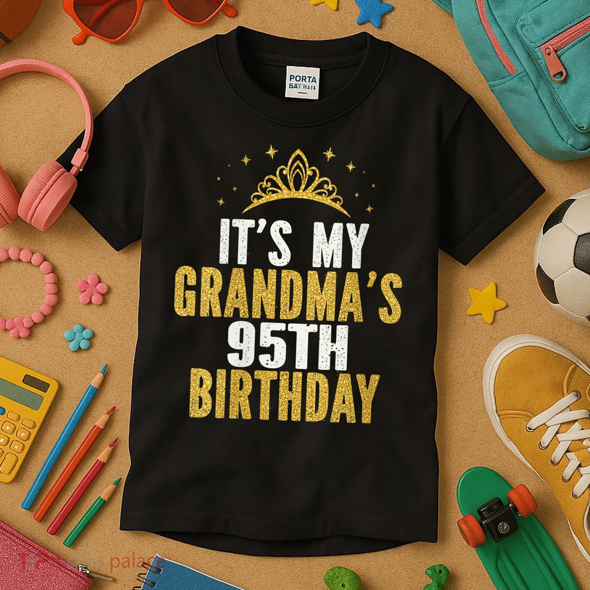 It'S My Grandma'S 95th Birthday 95 Years Old Kids T-Shirt