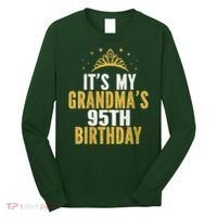 It'S My Grandma'S 95th Birthday 95 Years Old Long Sleeve Shirt thumb 0