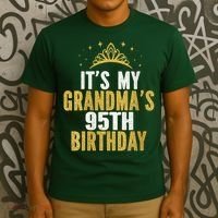 It'S My Grandma'S 95th Birthday 95 Years Old T-Shirt thumb 3