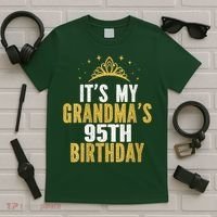 It'S My Grandma'S 95th Birthday 95 Years Old T-Shirt thumb 5