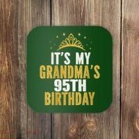 It'S My Grandma'S 95th Birthday 95 Years Old Coaster thumb 0