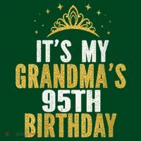 It'S My Grandma'S 95th Birthday 95 Years Old Coaster thumb 2