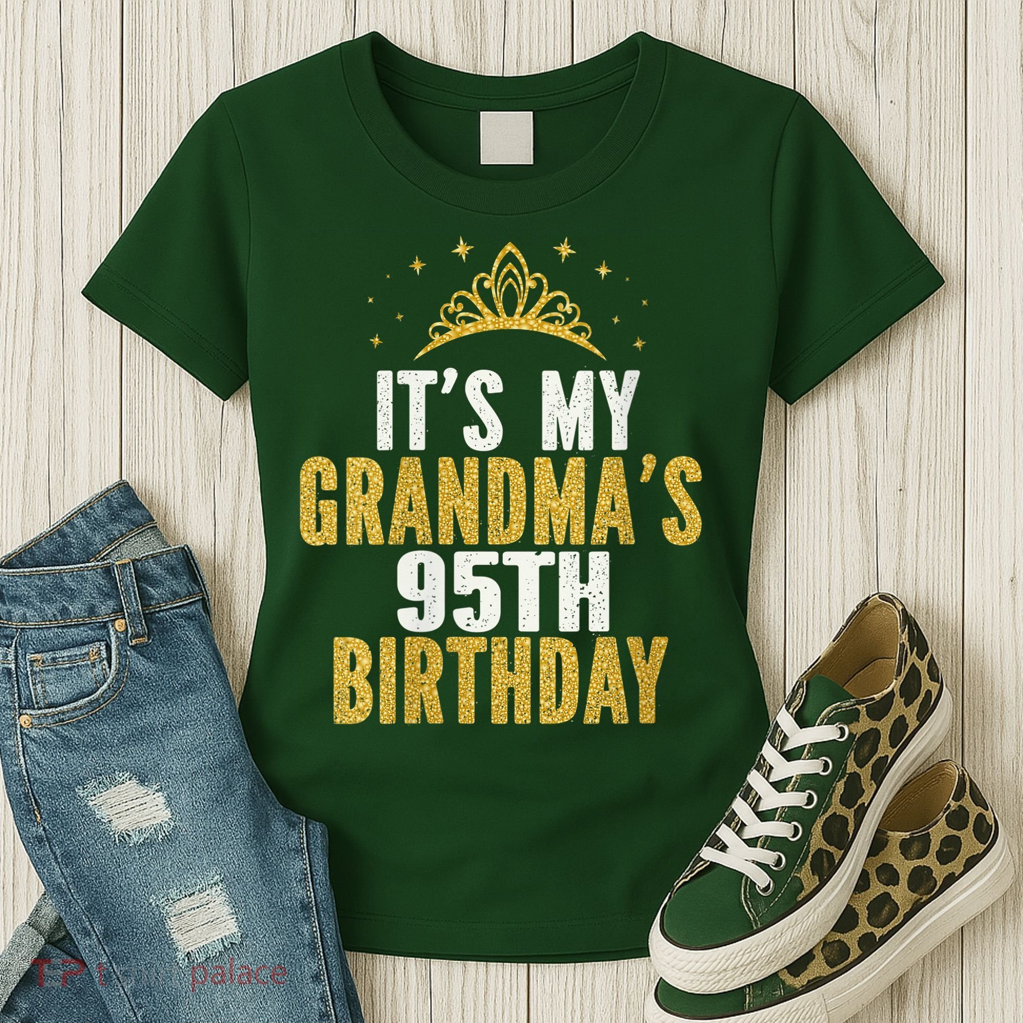 It'S My Grandma'S 95th Birthday 95 Years Old Women's T-Shirt