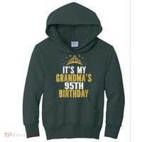 It'S My Grandma'S 95th Birthday 95 Years Old Kids Hoodie thumb 0