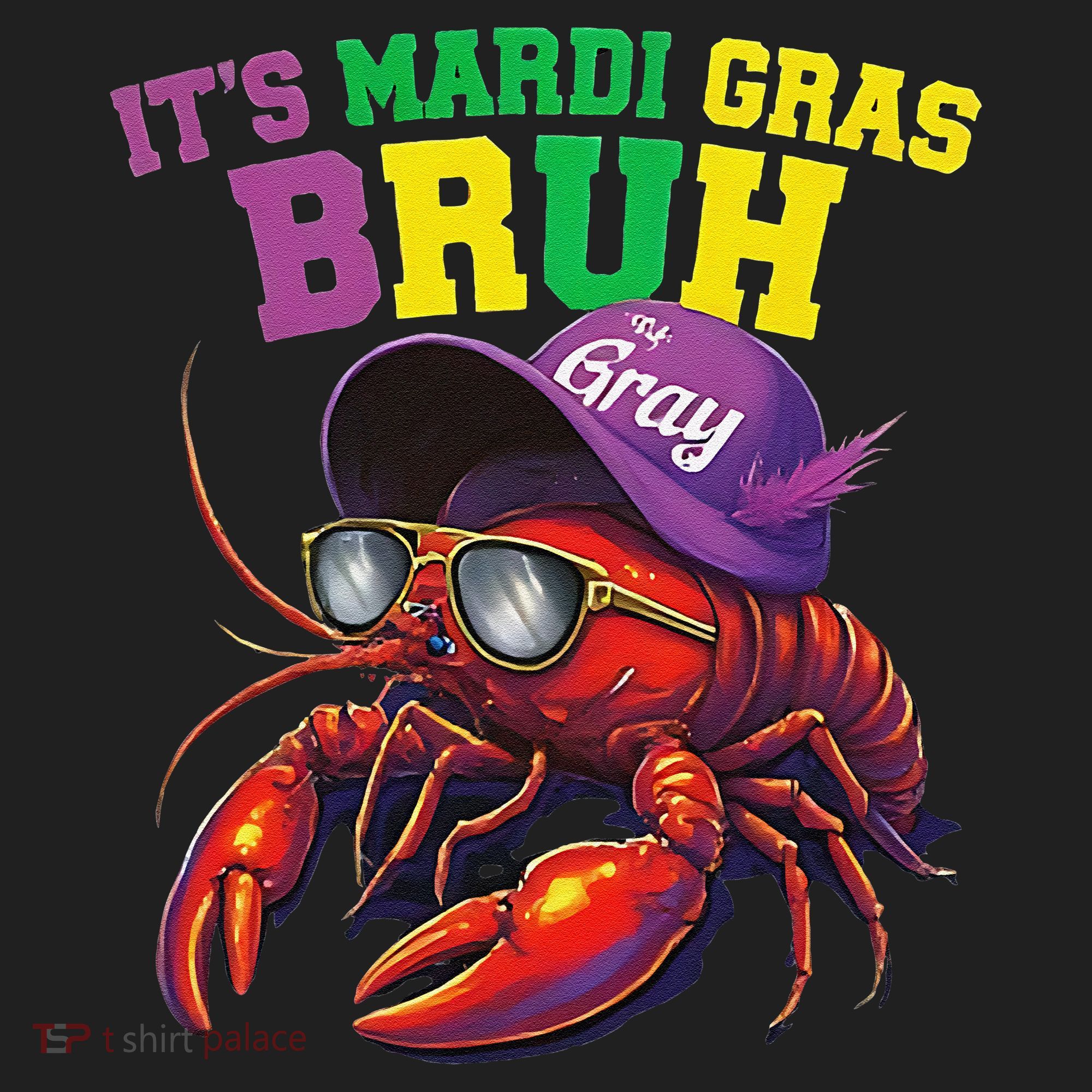 Its Mardi Gras Bruh Dabbing Crawfish Carnival Women Women's Sweatshirt