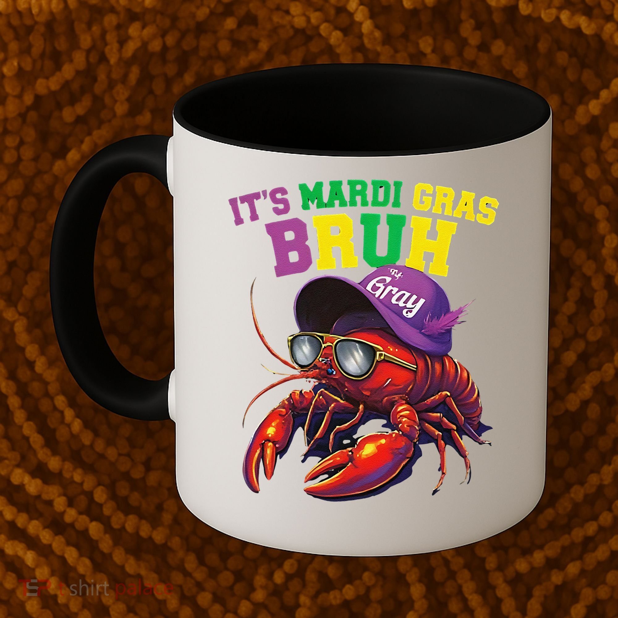 Its Mardi Gras Bruh Dabbing Crawfish Carnival Women Coffee Mug