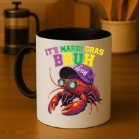 Its Mardi Gras Bruh Dabbing Crawfish Carnival Women Coffee Mug thumb 4