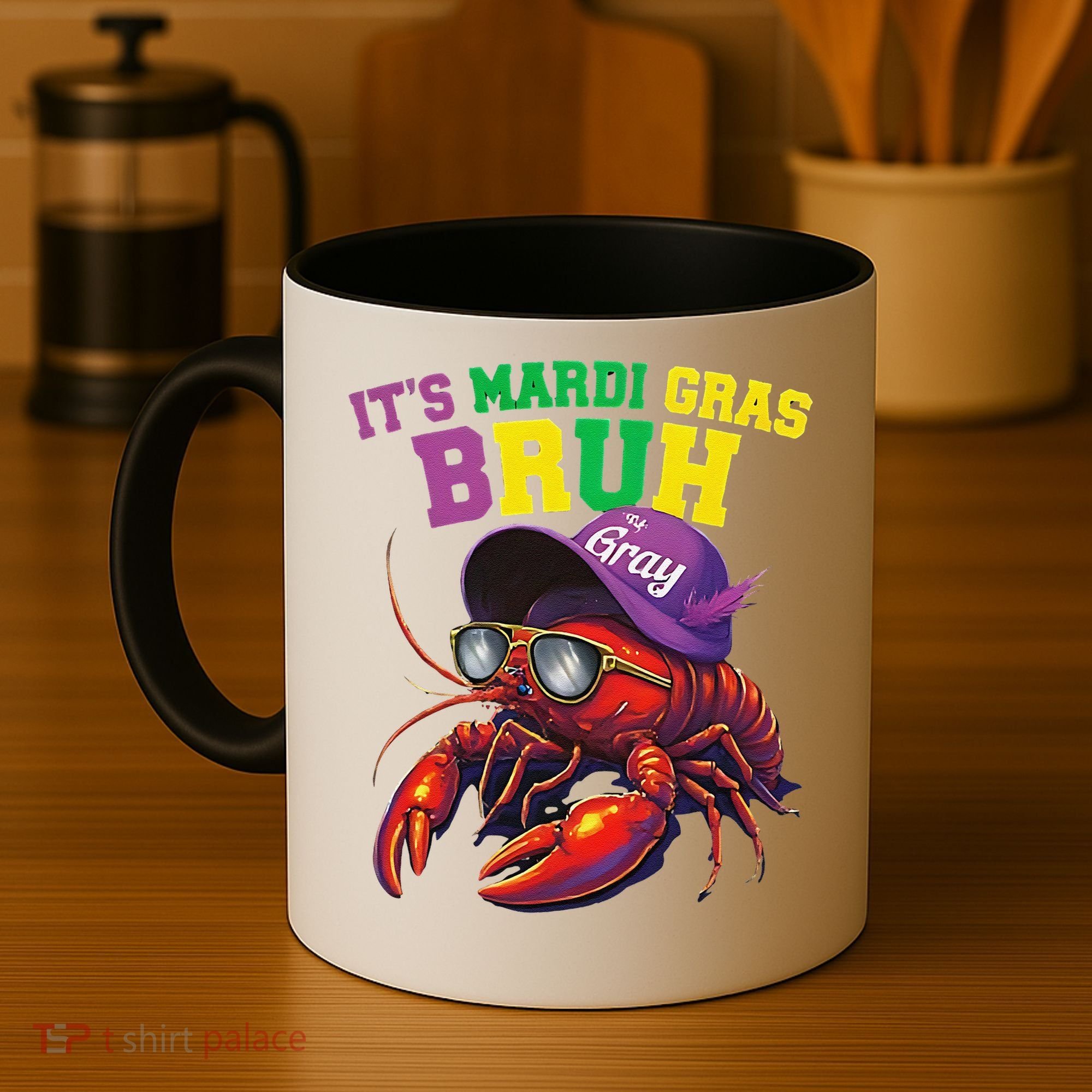 Its Mardi Gras Bruh Dabbing Crawfish Carnival Women Coffee Mug