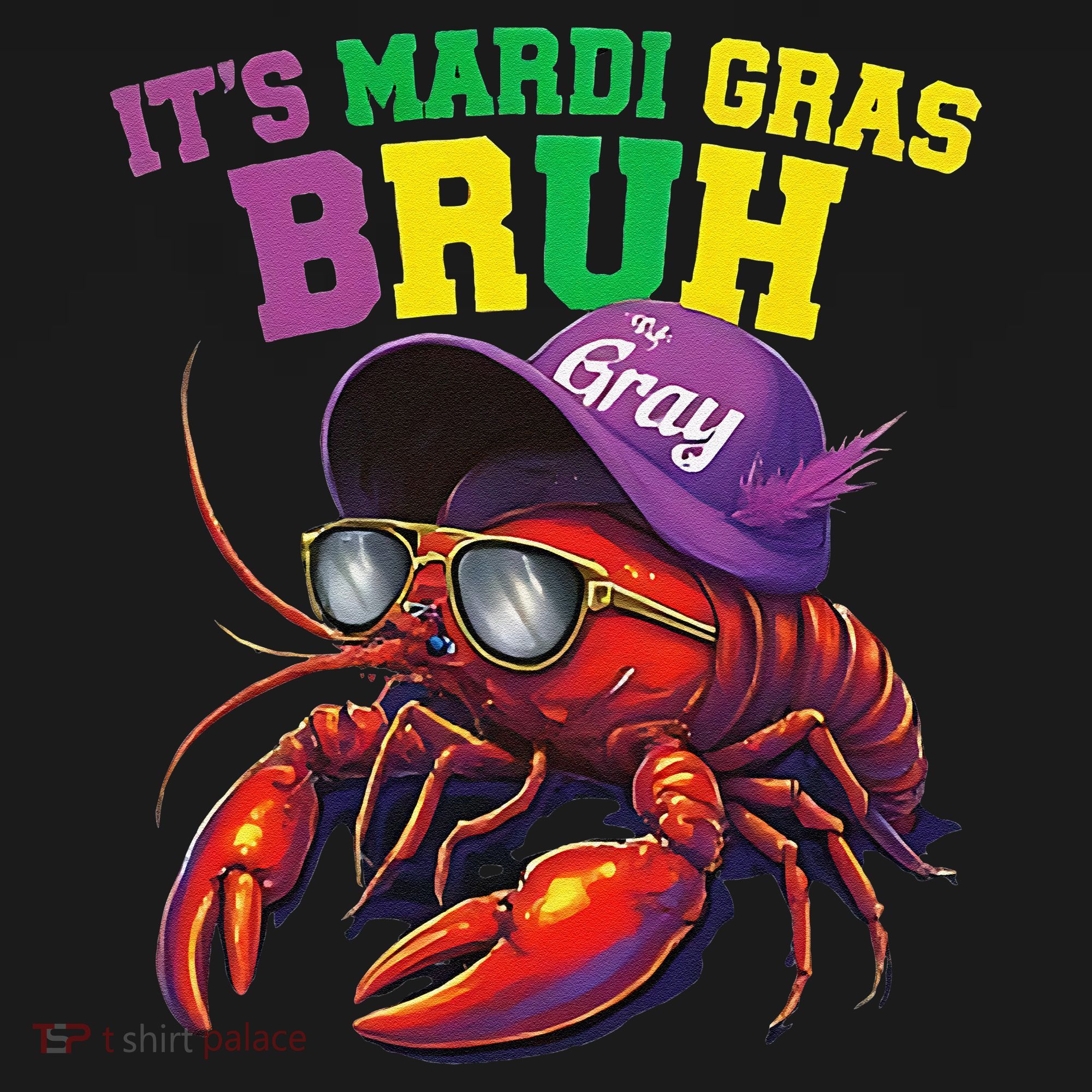 Its Mardi Gras Bruh Dabbing Crawfish Carnival Women Women's Hoodie