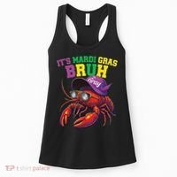 Its Mardi Gras Bruh Dabbing Crawfish Carnival Women Women's Tank Top thumb 0