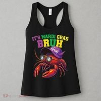 Its Mardi Gras Bruh Dabbing Crawfish Carnival Women Women's Tank Top thumb 3