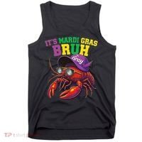 Its Mardi Gras Bruh Dabbing Crawfish Carnival Women Tank Top thumb 0