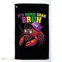 Its Mardi Gras Bruh Dabbing Crawfish Carnival Women Golf Towel thumb 0