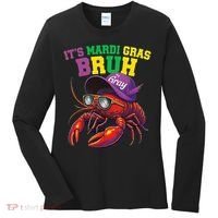 Its Mardi Gras Bruh Dabbing Crawfish Carnival Women Women's Long Sleeve Shirt thumb 0