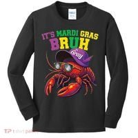 Its Mardi Gras Bruh Dabbing Crawfish Carnival Women Kids Long Sleeve Shirt thumb 0