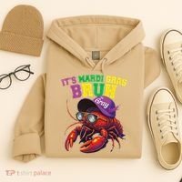Its Mardi Gras Bruh Dabbing Crawfish Carnival Women Hoodie thumb 4