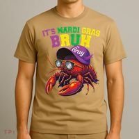 Its Mardi Gras Bruh Dabbing Crawfish Carnival Women T-Shirt thumb 3