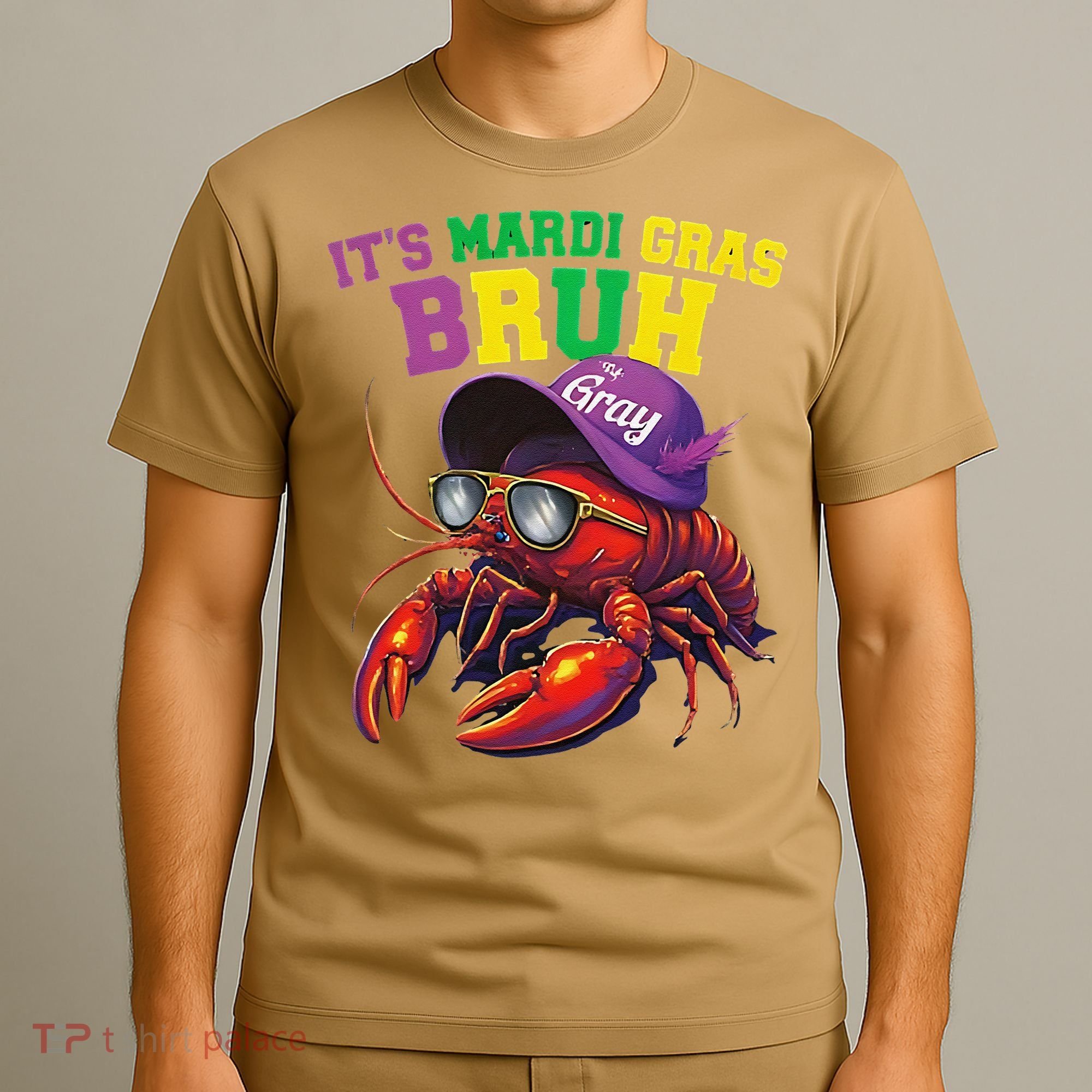 Its Mardi Gras Bruh Dabbing Crawfish Carnival Women T-Shirt
