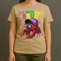 Its Mardi Gras Bruh Dabbing Crawfish Carnival Women T-Shirt thumb 4