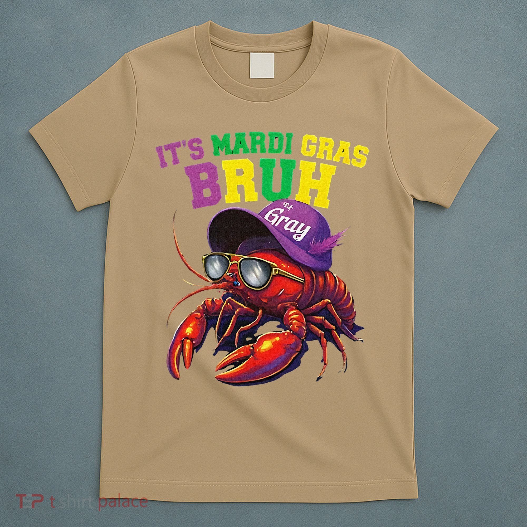 Its Mardi Gras Bruh Dabbing Crawfish Carnival Women T-Shirt