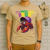 Its Mardi Gras Bruh Dabbing Crawfish Carnival Women T-Shirt thumb 6