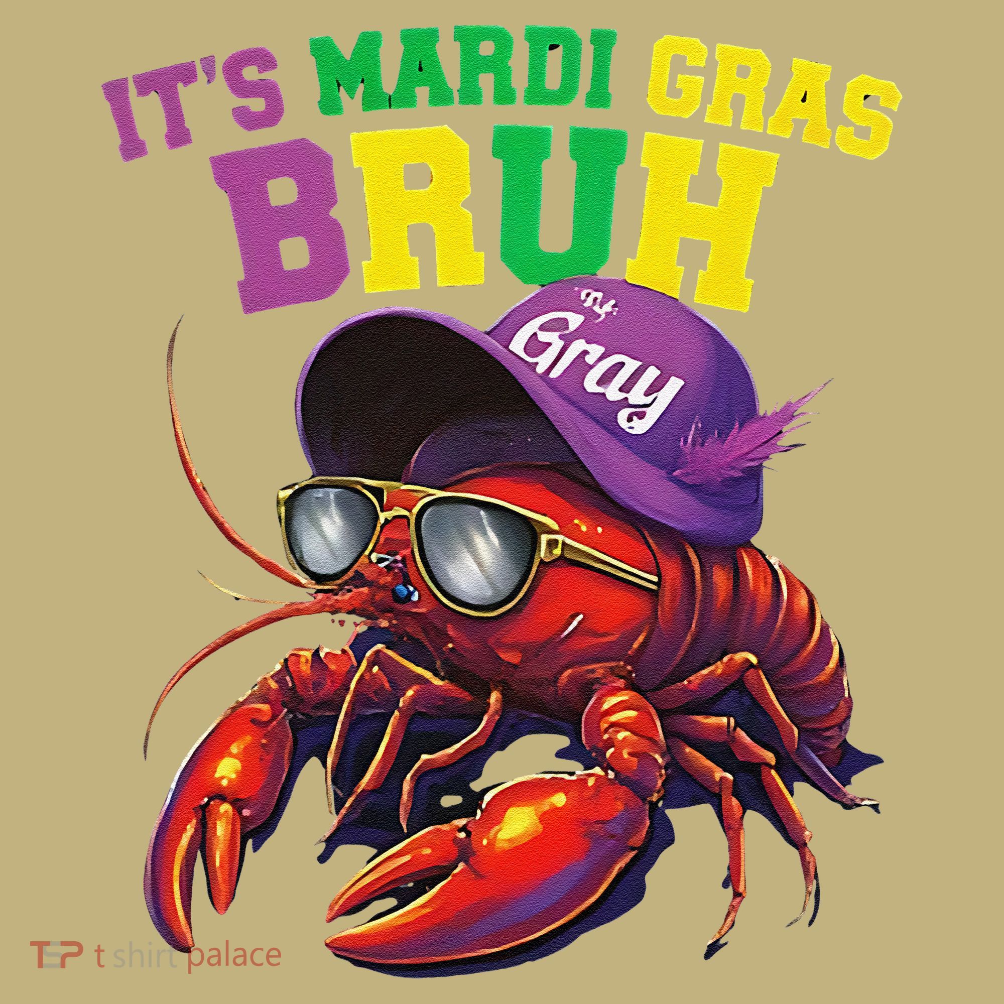 Its Mardi Gras Bruh Dabbing Crawfish Carnival Women Mousepad