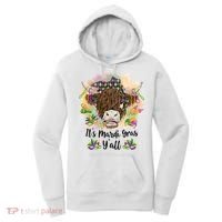 It's Mardi Gras Y'all Heifer Cow Farmer Farming Funny Women's Hoodie thumb 0