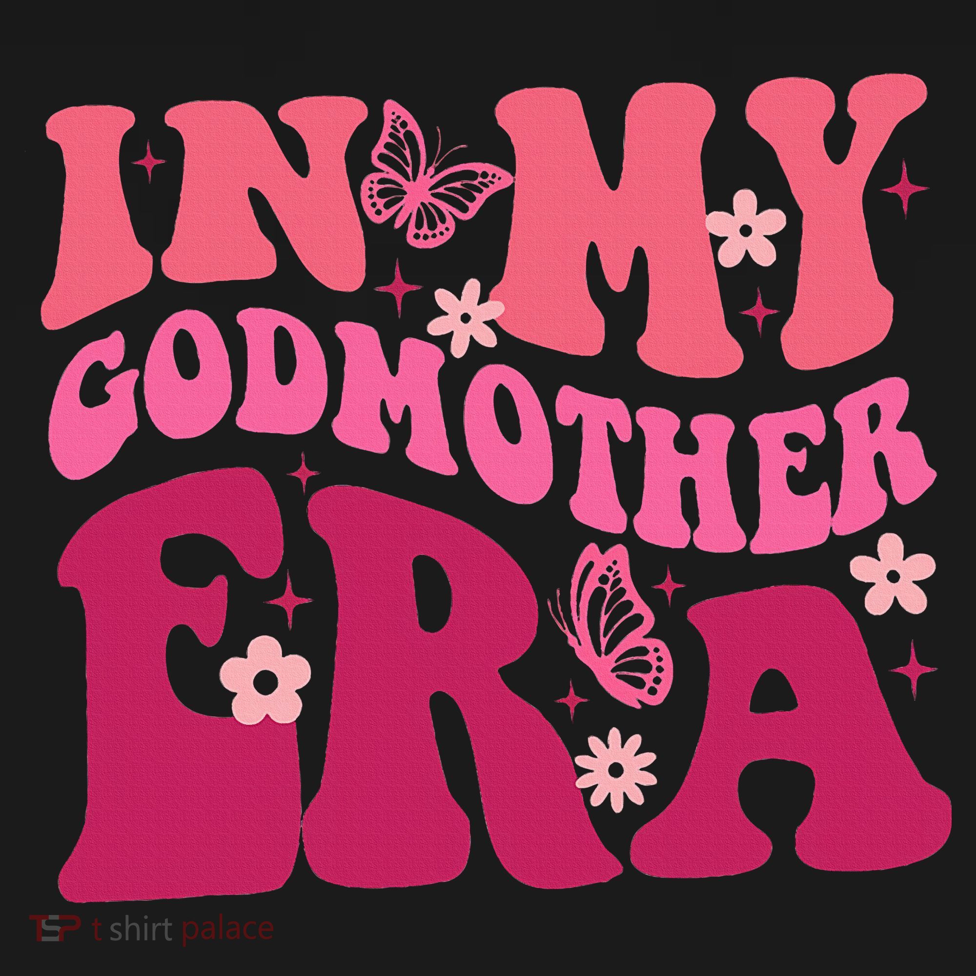 In My Godmother Era Retro Godmom Mother Proposal Women's Hoodie