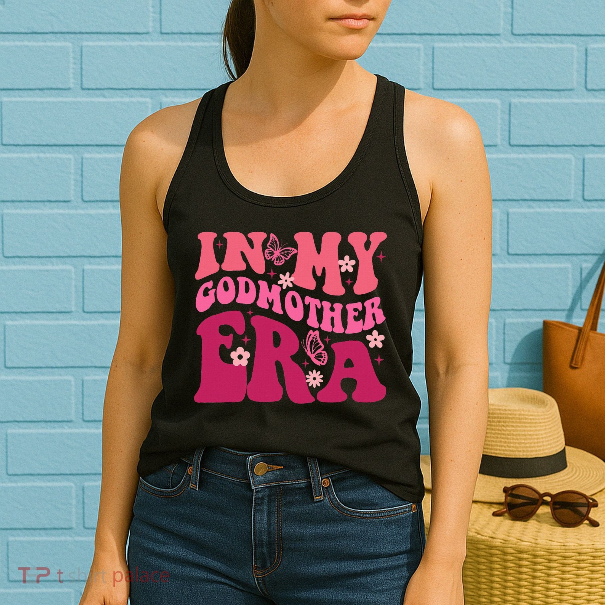 In My Godmother Era Retro Godmom Mother Proposal Women's Tank Top