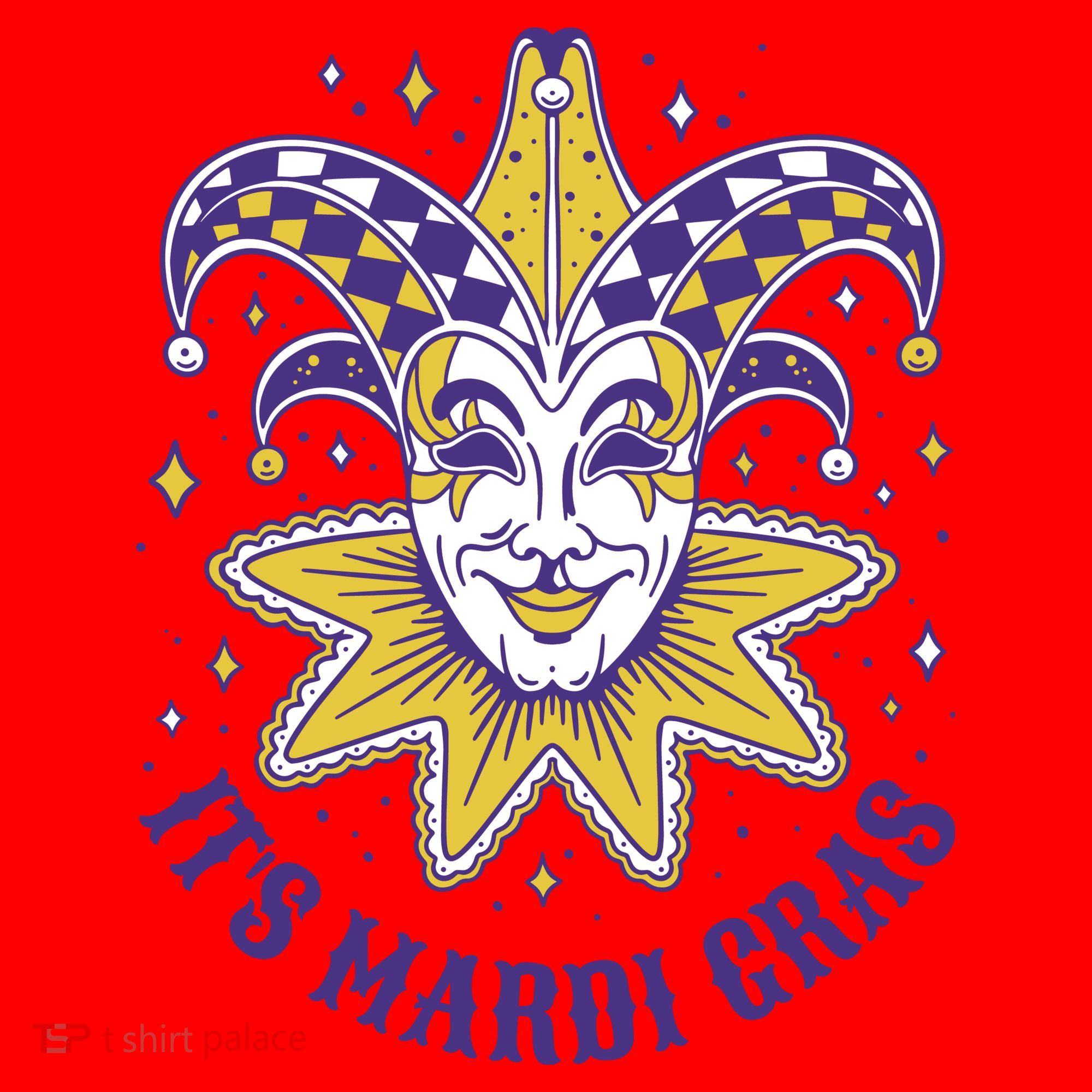 It's Mardi Gras Holiday Festival Santa Hat