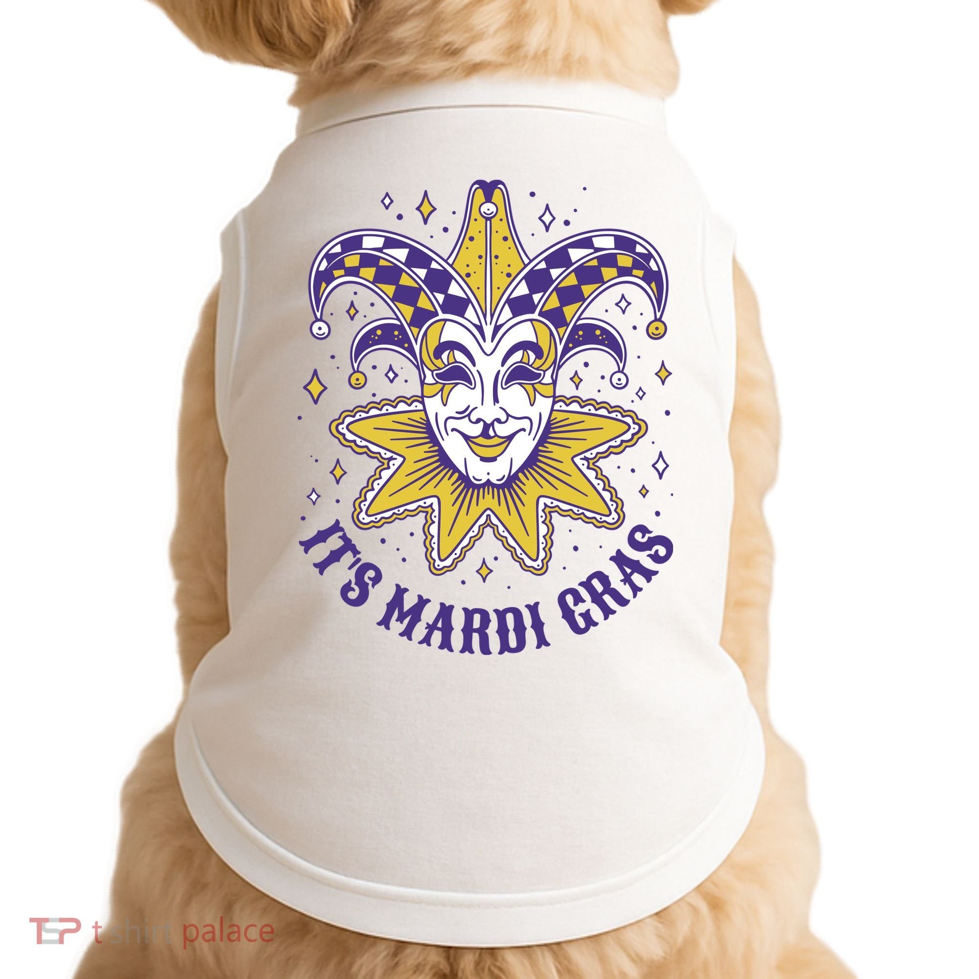It's Mardi Gras Holiday Festival Doggie Tank