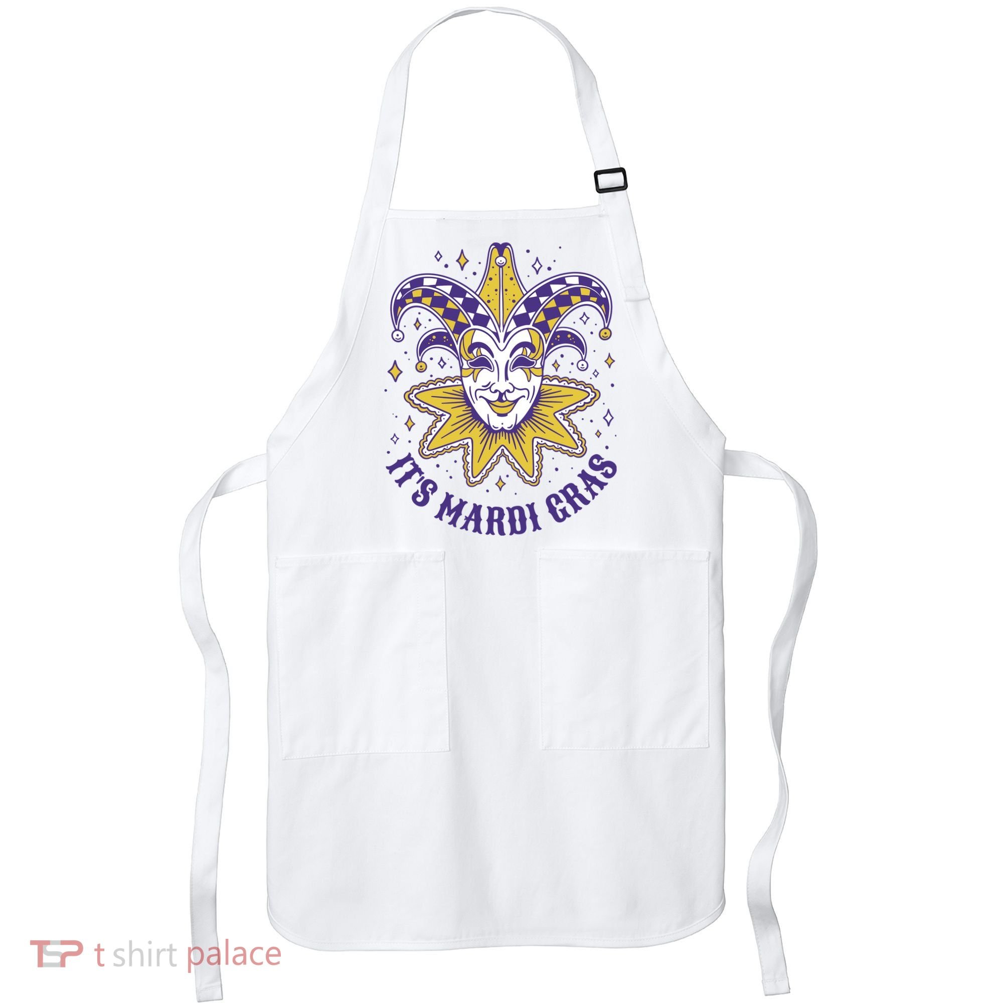 It's Mardi Gras Holiday Festival Apron
