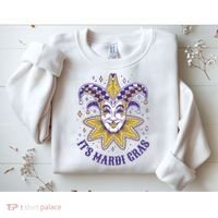It's Mardi Gras Holiday Festival Sweatshirt thumb 2