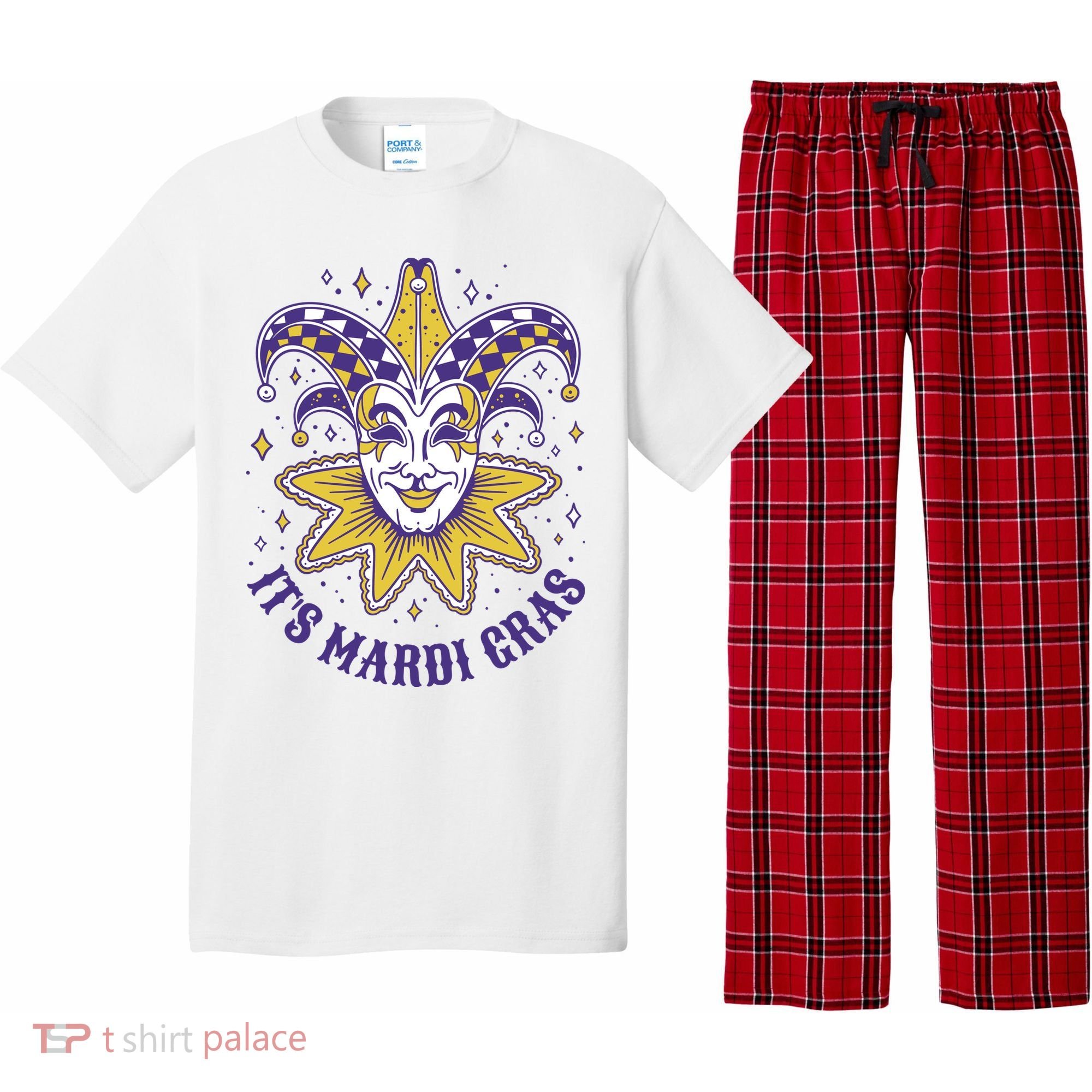 It's Mardi Gras Holiday Festival Pajama Set