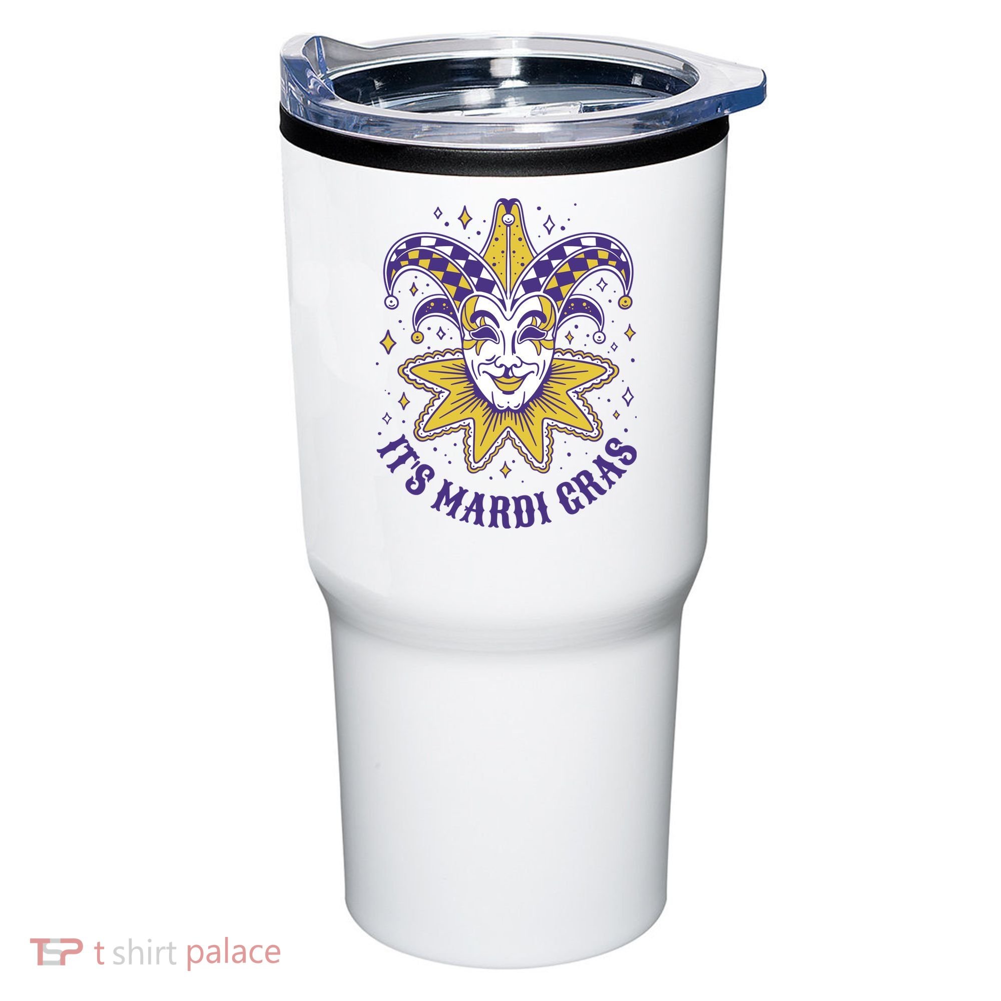 It's Mardi Gras Holiday Festival Tumbler