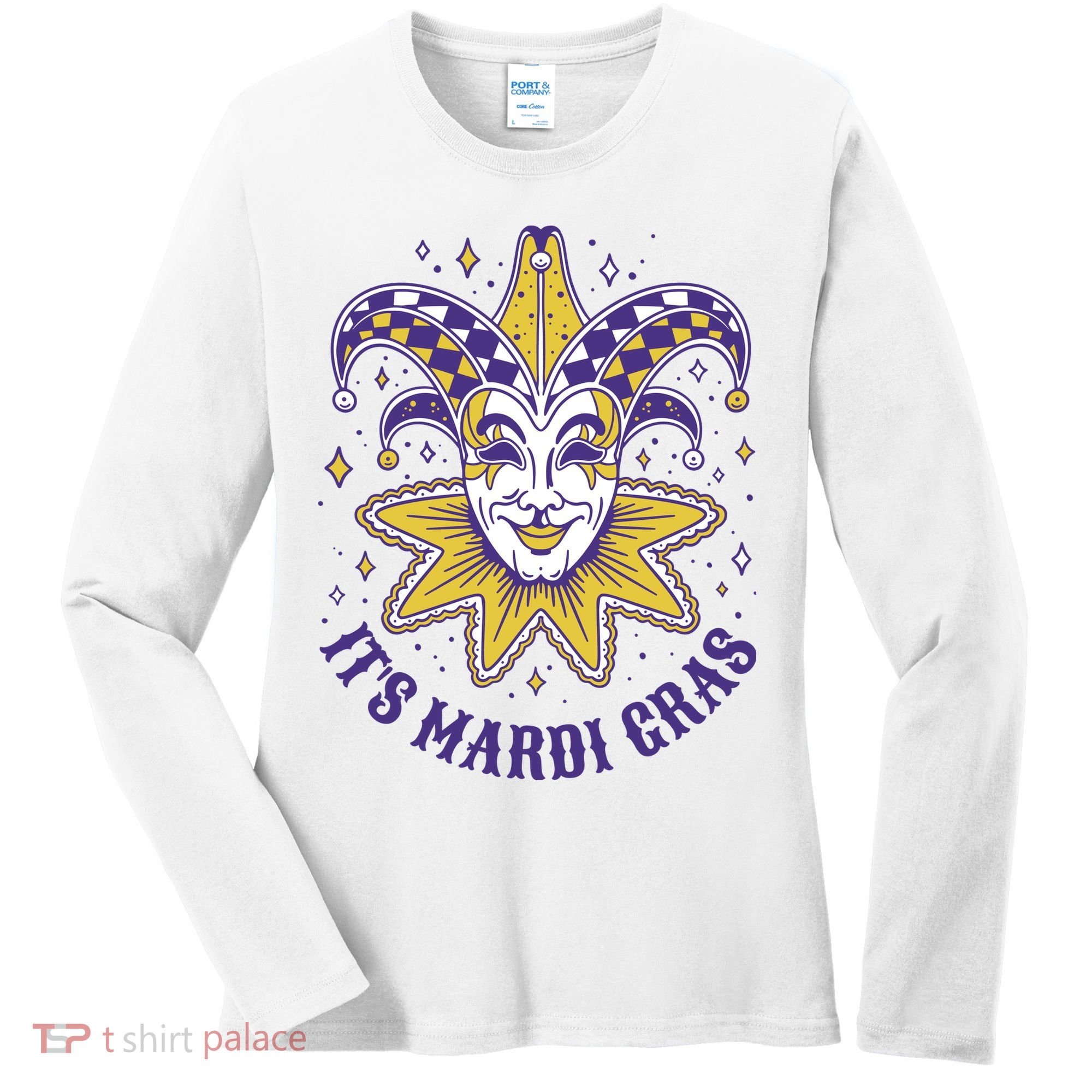 It's Mardi Gras Holiday Festival Women's Long Sleeve Shirt