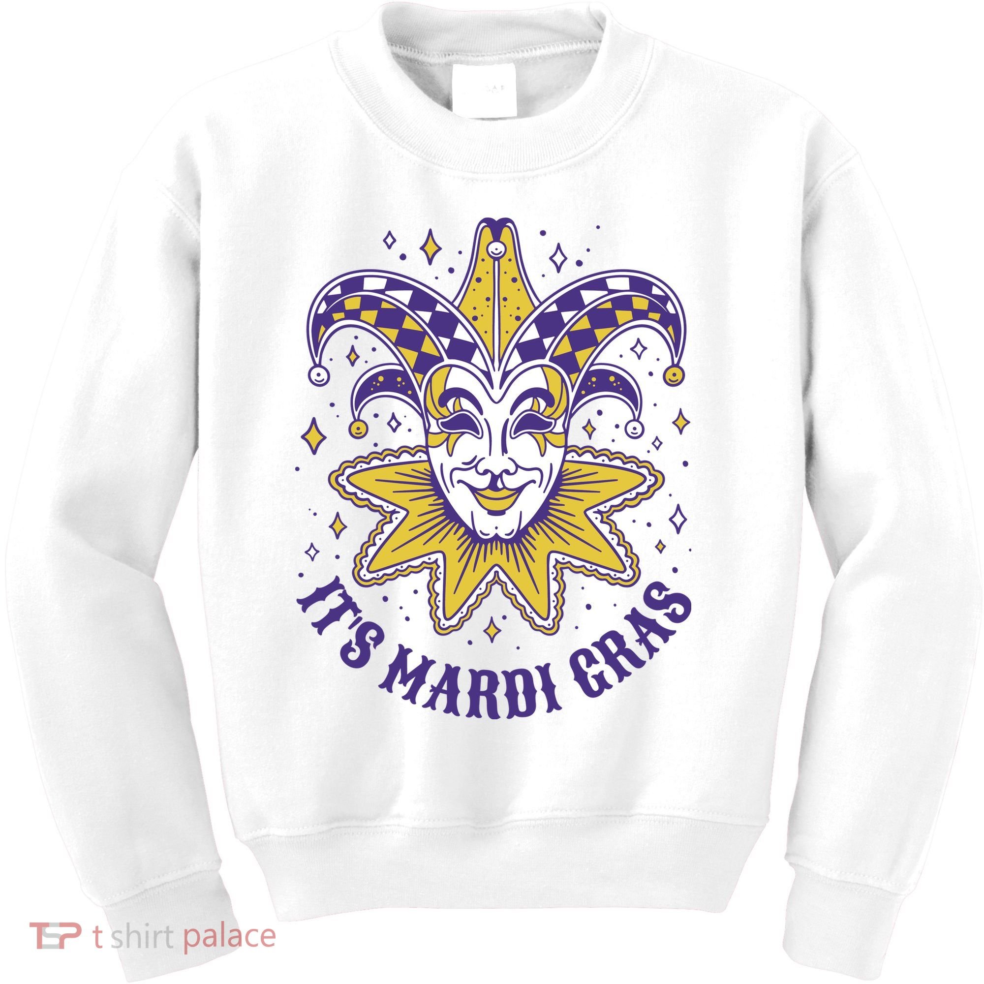 It's Mardi Gras Holiday Festival Kids Sweatshirt