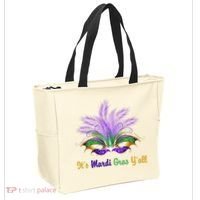It's Mardi Gras Y'all Festive Party Tote Bag thumb 2