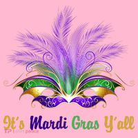 It's Mardi Gras Y'all Festive Party Coaster thumb 2