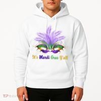 It's Mardi Gras Y'all Festive Party Hoodie thumb 2