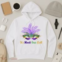 It's Mardi Gras Y'all Festive Party Hoodie thumb 3