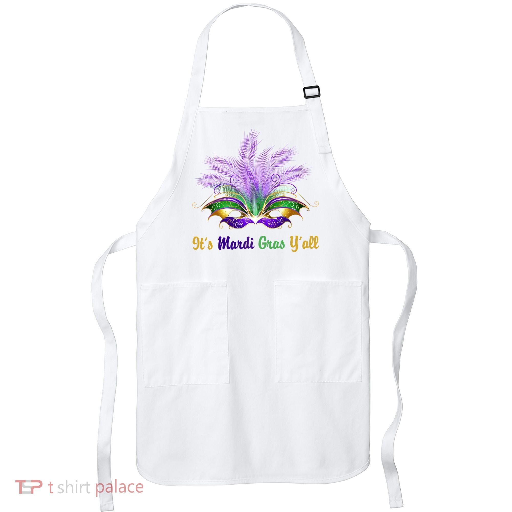 It's Mardi Gras Y'all Festive Party Apron