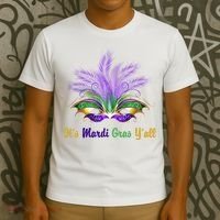 It's Mardi Gras Y'all Festive Party T-Shirt thumb 3