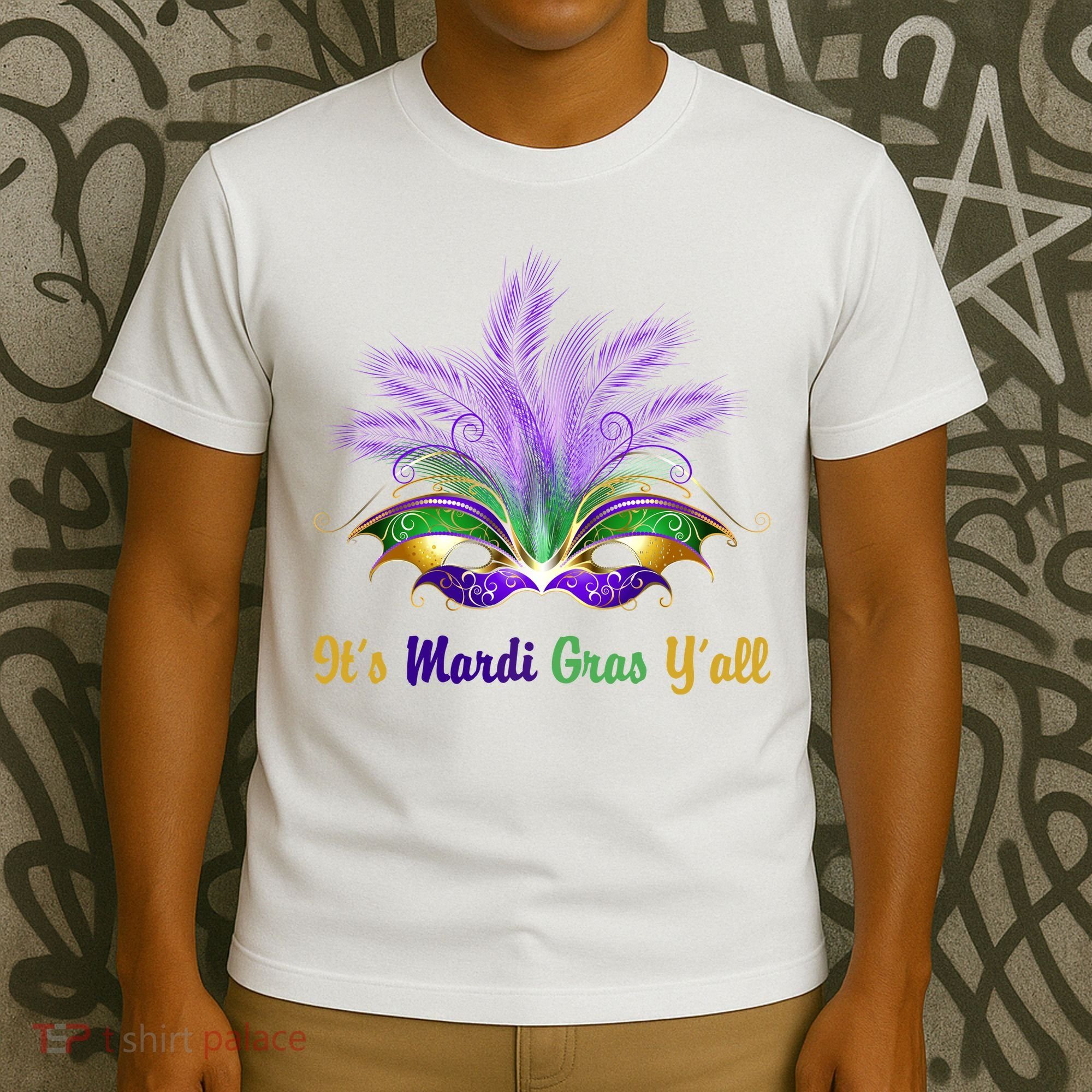 It's Mardi Gras Y'all Festive Party T-Shirt