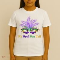 It's Mardi Gras Y'all Festive Party T-Shirt thumb 4